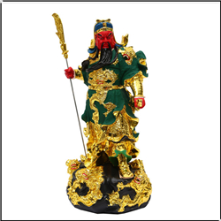 綠衣立刀關(guān)公銅像 綠衣立刀關(guān)公銅像