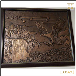 鑄銅關(guān)公 室外大型鍛銅浮雕畫(huà)