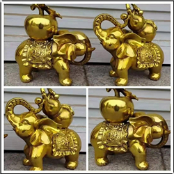 鑄銅關(guān)公 背葫蘆銅大象雕塑