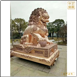 鑄銅關公 2.8米純銅獅子批發(fā)