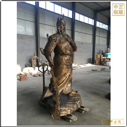 大型鑄銅關(guān)公擺件 大型鑄銅關(guān)公擺件