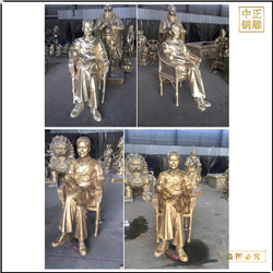 鑄銅關(guān)公 各種人物銅雕塑鑄造廠