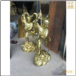 鑄銅關(guān)公 純銅銅像鑄造