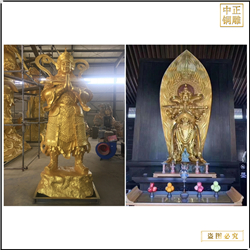鑄銅關(guān)公 純銅韋馱銅佛像加工