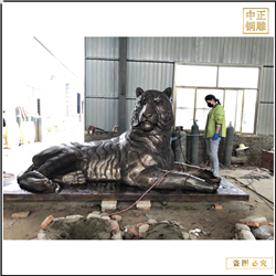 鑄銅關(guān)公 大型景區(qū)老虎銅雕塑