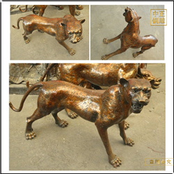 鑄銅關(guān)公 仿古金錢豹鑄造價(jià)格