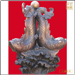辦公室小型銅魚擺件 辦公室小型銅魚擺件