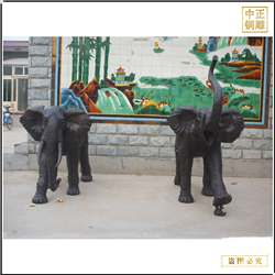 鑄銅關(guān)公 商場(chǎng)門口銅大象擺件