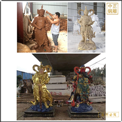鑄銅關(guān)公 大型鑄銅韋陀菩薩銅雕