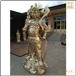 鑄銅關(guān)公 韋陀尊者銅佛像廠家