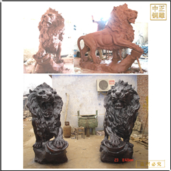 歐式大型銅獅子雕塑 歐式大型銅獅子雕塑