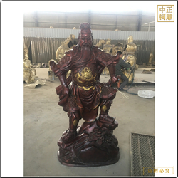 鑄銅關(guān)公 1.6米高銅關(guān)公雕塑