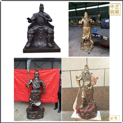 鑄銅關(guān)公 各種站像坐像銅關(guān)公雕塑