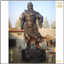 鑄銅關(guān)公 落地站像關(guān)二爺銅像