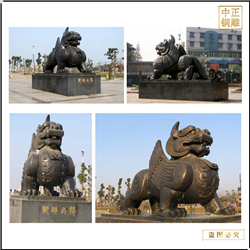 鑄銅關(guān)公 廣場大型銅貔貅廠家