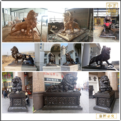 鑄銅關(guān)公 各種銅獅子雕塑定做