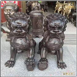 鑄銅關(guān)公 銅獅子雕塑現(xiàn)貨銷售