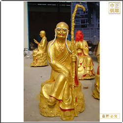 鑄銅關(guān)公 十八羅漢銅雕像廠家供應(yīng)