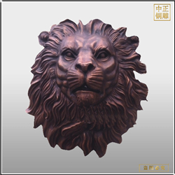 獅子頭銅雕塑擺件 獅子頭銅雕塑擺件