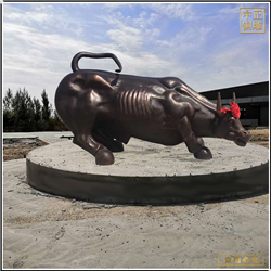 鑄銅關(guān)公 室外銅牛鑄造廠家