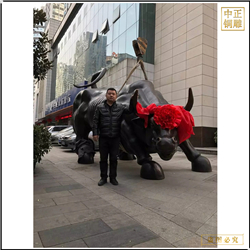 鑄銅關(guān)公 純銅鑄造華爾街牛