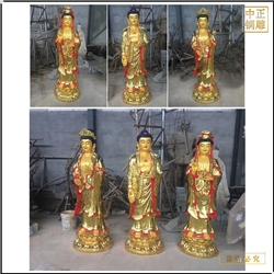 鑄銅關(guān)公 西方三圣廠(chǎng)家出售