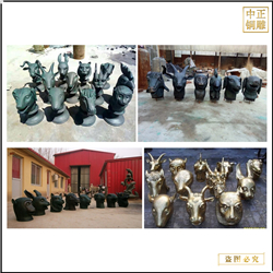 鑄銅關(guān)公 各種十二生肖銅雕塑批發(fā)