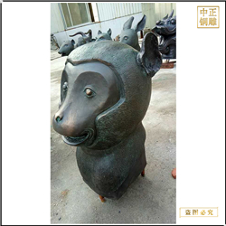 鑄銅關(guān)公 定制十二生肖銅雕塑