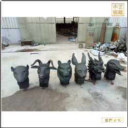 鑄銅關(guān)公 純銅十二生肖雕塑價(jià)格