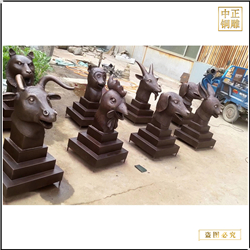 鑄銅關(guān)公 純銅十二生肖擺件全套價(jià)格