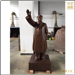鑄銅關(guān)公 名人雕塑揮手銅雕塑