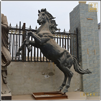 鑄銅關(guān)公 景觀2.6米銅馬雕塑
