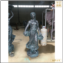 鑄銅關(guān)公 西方歐式自由女神雕塑擺件