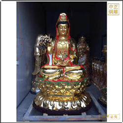 鑄銅關(guān)公 觀世音佛像價(jià)格做佛像的廠家