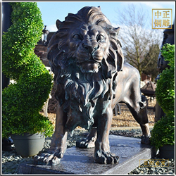 鑄銅關(guān)公 歐式銅獅子雕塑