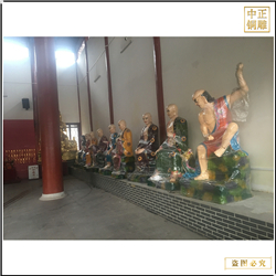 鑄銅關(guān)公 制作銅雕十八羅漢坐像