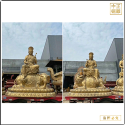 鑄銅關(guān)公 文殊普賢菩薩廠供應(yīng)