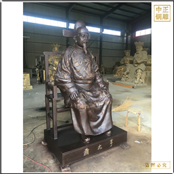 鑄銅關公 鑄造坐像蕭大亨雕塑