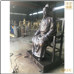 鑄銅關公 室內(nèi)大型蕭大亨銅像