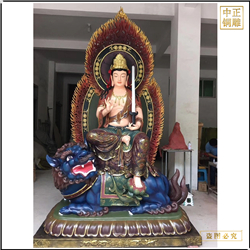 鑄銅關(guān)公 寺廟大型文殊普賢坐像