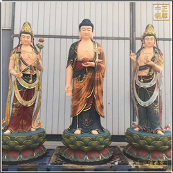 鑄銅關(guān)公 觀音大勢至菩薩純銅神像