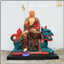 鑄銅關(guān)公 騎坐騎地藏王銅像定制