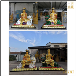 鑄銅關(guān)公 2.35米文殊普賢菩薩銅佛像