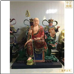 鑄銅關(guān)公 騎坐騎寺廟地藏王菩薩