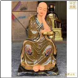 鑄銅關(guān)公 十八羅漢生漆脫胎雕塑