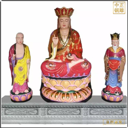 鑄銅關(guān)公 貼金地藏王銅佛像銷售