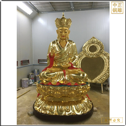 鑄銅關(guān)公 寺廟供奉地藏菩薩銅像