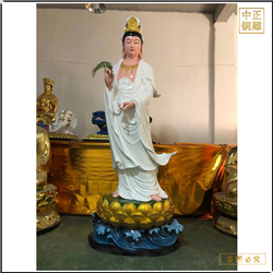 鑄銅關(guān)公 寺廟地藏王銅佛像定制