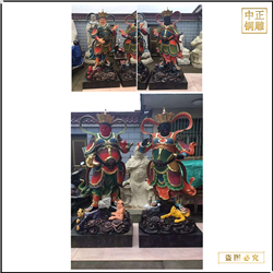 鑄銅關(guān)公 寺廟四大天王銅佛像定制