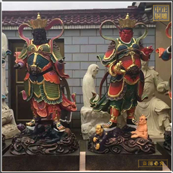 鑄銅關(guān)公 四大天王銅佛像雕塑加工廠